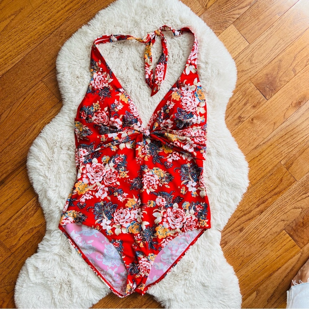 3X Halter One-Piece Swimsuit